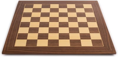 Schaakbord Walnoot - Luxe Bord - Strategisch Spel - Handgemaakt Design - 50cm - Bruin Ivoor