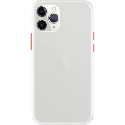 iPhone 11 Pro Max Back Cover - Wit/Transparant