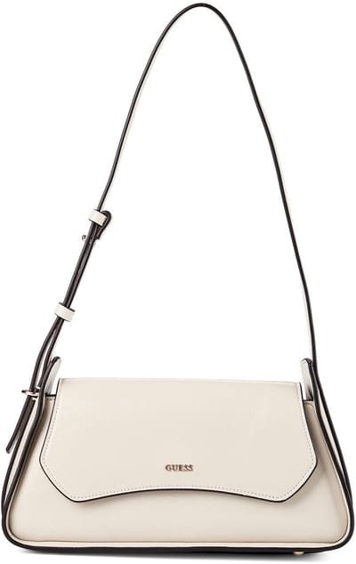 GUESS schoudertas Xena Flap Shoulder Bag Light Taupe crème