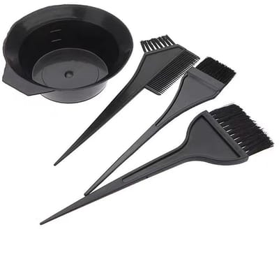 Professioneel Haarverf Set – 3 Penselen + Mengkom – Herbruikbaar, Hittebestendig & Gemakkelijk Schoon te Maken – Geschikt voor Alle Haartypes – Kapsalon & Thuisgebruik