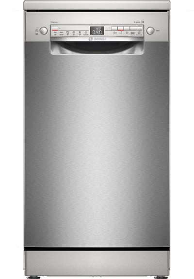 Bosch SPS2HK155E - Vrijstaande vaatwasser - 45 cm - Eco Silence Drive - Extra Droog: optie voor extra grondige droogresultaten - Geborsteld staal - Home Connect
