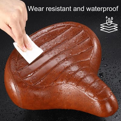 Dailygoods - Comfortabel fietszadel voor dames en heren, ergonomisch zacht fietszadel, vintage stijl, zacht gevoerd, universeel, geschikt voor de meeste hometrainers of straten, voor mannen en vrouwen