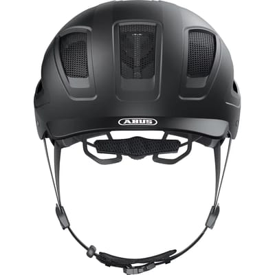 Fietshelm ABUS HYBAN 2.0 velvet black M - 52-58 cm - zwart - Geschikt voor gebruik op elektrische fietsen - stadsfietsen - 400 g