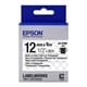 Epson LK-4TBN tape zwart op transparant 12mm (origineel)