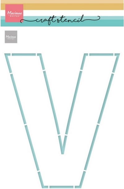 Craft Stencil, Letter V (Vaderdag)