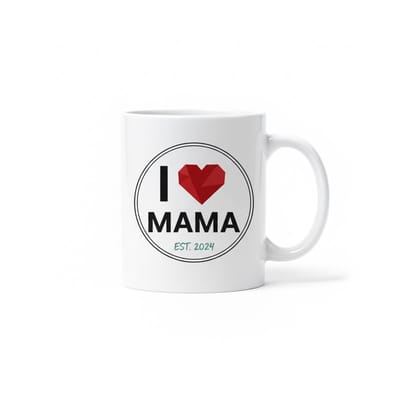 I Love Mama Mok – Hartjes Design – Perfect Moederdag & Mama Waardering Koffiemok 330 ml