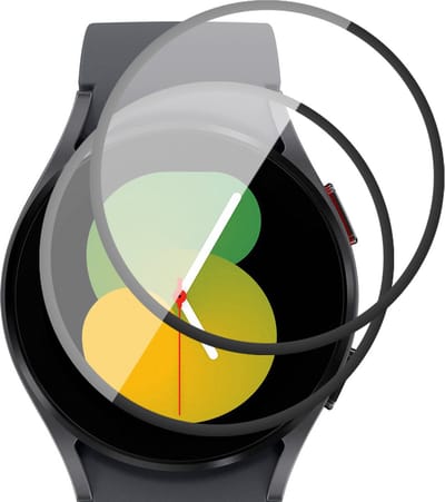 Screenprotector geschikt voor Samsung Galaxy Watch 5 40 mm - PET Glasfolie Full Screen Protector - 2 Stuks