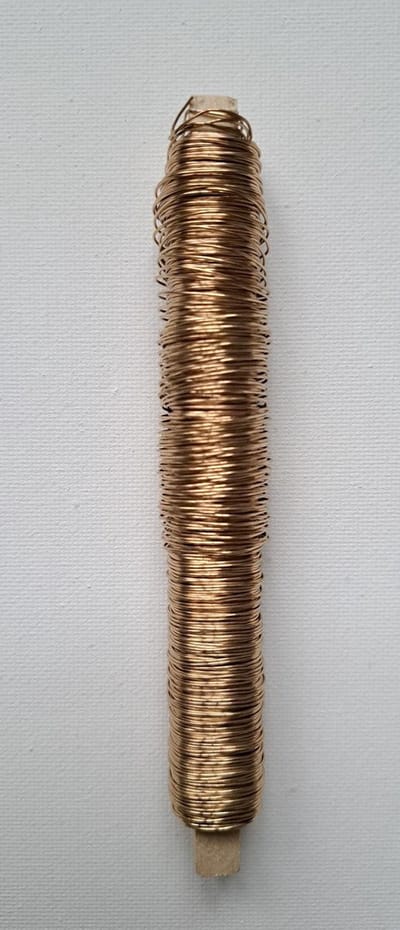 Wikkeldraad - 1 Stuks - Oud Goud – 0,50 mm - 50 m - 100 g - WIK-010