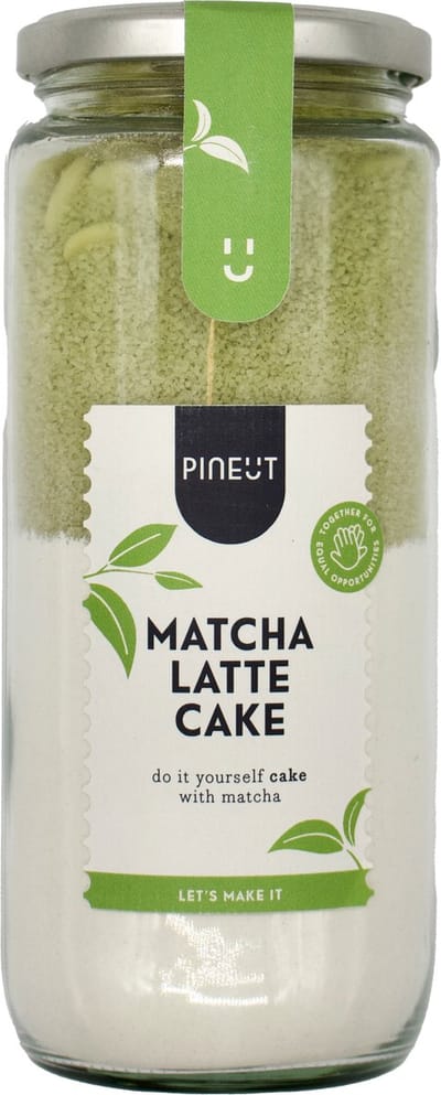 Cake Bakmix – Matcha Cake met Witte Chocolade – Luxe DIY Cakemix – Groene Thee & Vanille – Pineut