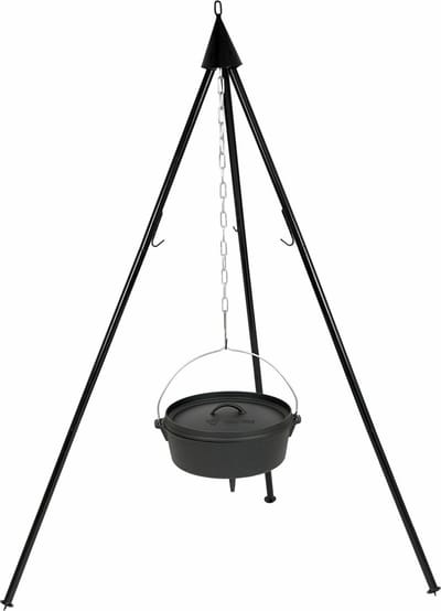 MET dutch oven-M.T.C© Deelbare-Driepoot-3poot-kookstatief-statief-tripod- -BBQ