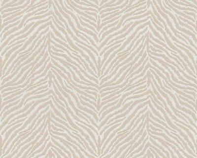 DIERENHUID "ZEBRA" BEHANG - Wit Beige - Dierenhuid behang - AS Creation Trendwall