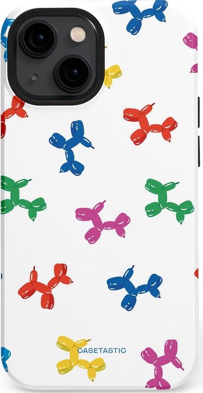 Casetastic Hoesje Geschikt voor Apple iPhone 13 Mini Magsafe - Stijlvolle Beschermende Duo-layer Case - Ballonnen hondje