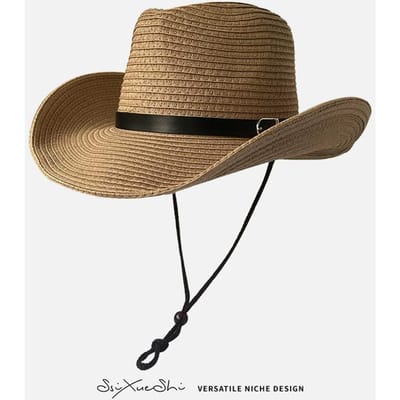 Grote Maat XXXL 62cm Reizen Panama Jazz Strooien Hoed Mannen Zonnehoeden Dames Zomer Brede Rand UV UPF 50+ Panama Fedora Opvouwbare Strandhoed 58cm kaki