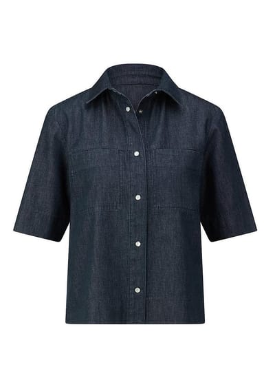 Jeansblouse Van BASLER denim