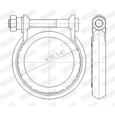 Klem uitlaatpijp WALKER 80739
