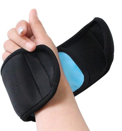Koude Compressie Wrap - Therapie Bandage - Herstel & Ontspanning - Dubbele Modus Verwarmen - 34 x 8.9 cm - Zwart