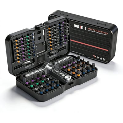 Precisie 24/40/66-in-1 Magnetische Ratelschroevendraaierset met afneembaar T-handvat, magnetiseur voor het repareren van meubels, elektronica en brillen