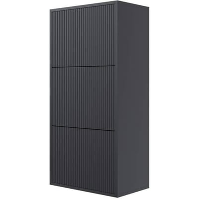 Selsey - VELDIO - Veldio schoenenkast drie niveaus - hangend - 50 cm - Zwart