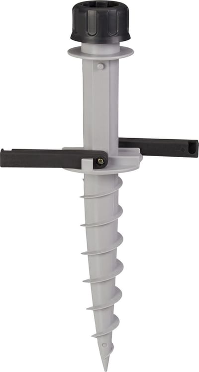 relaxdays grondanker parasol - parasolhouder - kunststof - met handgrepen - 25 - 40 mm