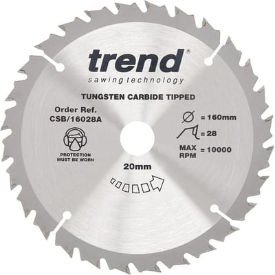Hout Cirkelzaagblad - Zaagblad Hardmetaal - Precisie Zagen - Medium Afwerking - 160mm 20mm