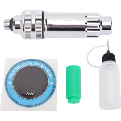 Duikcilinderfilter Bevochtigingssysteem Hoge Efficiëntie Draagbaar Onderdompelbaar Ademhalingsapparaat Filter Luchtbevochtiger Accessoire Silver white