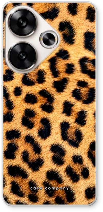 Case Company® - Hoesje geschikt voor Xiaomi Poco F6 hoesje - Luipaard - Soft Cover Telefoonhoesje - Bescherming aan alle Kanten en Schermrand