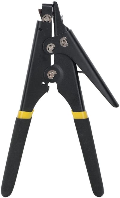 Dailygoods- Kabelbinders Gereedschap Multifunctioneel - Kabelbinder Span-/Snijgereedschap - Draagbaar Tool - Kabelboom - Zwart - Handig in gebruik
