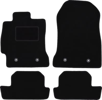 Zwarte velours vloermatten voor: Subaru BRZ coupé (2011-)