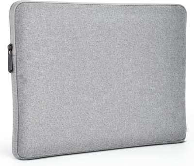Lichte 16 inch Laptop Sleeve voor MacBook Pro en andere laptops, Bescherming en Stijl in Lichtgrijs