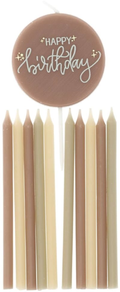 Folat - Kaarsen Set - Crème Rose (11 stuks) 9,5cm