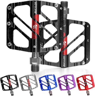 Fiets Pedalen - Platte Pedalen Mountainbike - Offroad Fietsen - 3 Lagers CNC - 9/16 Inch - Zwart