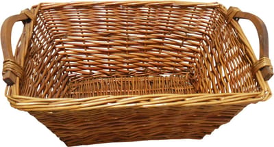 Rieten opbergmand 55x38x24 cm