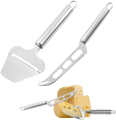Dailygoods- Kaasschaaf set van 2 - Kaasmes - Kaassnijder - Roestvrij staal - Vaatwasmachinebestendig - Ergonomisch ontwerp