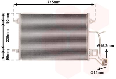 Van Wezel - LUCHTCONDENSATOR VOOR AUDI A4 B5 1994-1998 4B0260403S