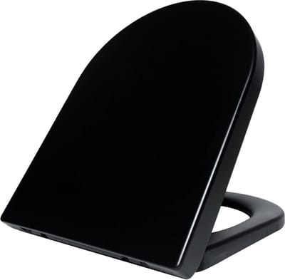 Wiesbaden Vesta Toiletzitting Softclose en Quick Release 52 cm - Mat Zwart