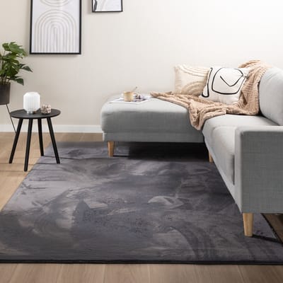 NATURL. Zacht laagpolig vloerkleed - Cozy Antraciet - 230x320cm