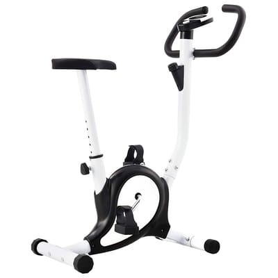vidaXL - Hometrainer - met - bandweerstand - zwart