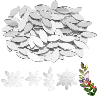 Dailygoody - Mozaïek Tegels - Ambachtelijke Spiegels - Creatieve DIY - Olijfgroen - Glazen Cabochons - Perfect voor Interieur Decoratie - 150 Stuks