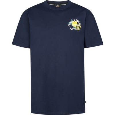 Petrol Industries - Jongens T-shirt met grafische rugprint Costa - Blauw