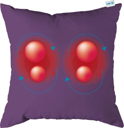 Comfy | massagekussen | paars | massage apparaat met infrarood warmtefunctie | adapter voor auto