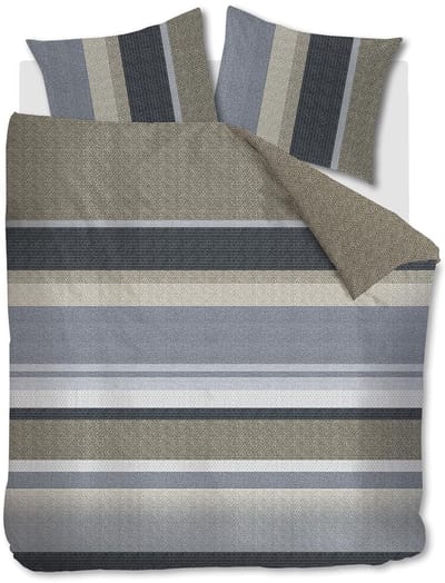 Beddinghouse Jorren dekbedovertrek - Tweepersoons - 200x200/220 - Blauw Grijs