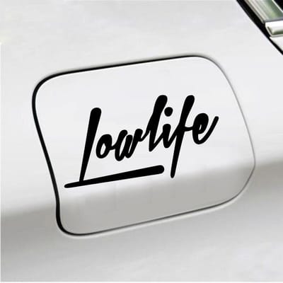 Bumpersticker - Lowlife - 7,5 X 14,8 - Zwart