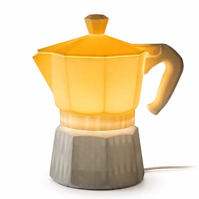 Design Tafellamp Moka / Percolator – Retro Italiaanse Koffiepot Lamp – Warme LED Verlichting – Nachtlamp & Woondecoratie
