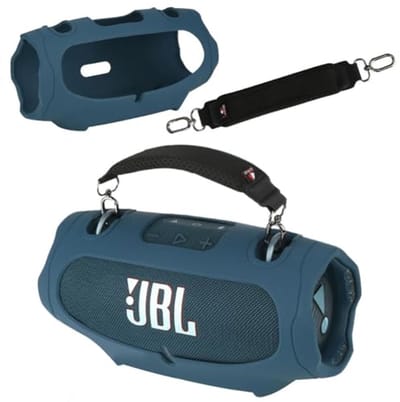 Siliconen Hoes voor Draagbare Bluetooth Speaker – Beschermhoes met Draagriem en Antislip voor Outdoor Gebruik