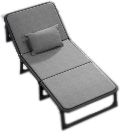 Opklapbed - Vouwbed Campingbed - Ontspannen en Slapen - Niet op de grond - 190x63x35 cm - Blauw