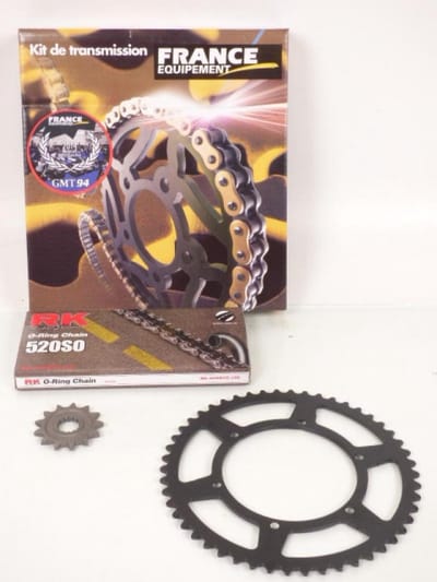 kit chaîne france uitrusting voor moto kawasaki 450 klx r 2007 à 2014 nieuw