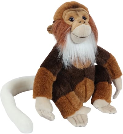 PIA Soft Toys - Pluche Knuffeldier Aap - zittend - 28 cm