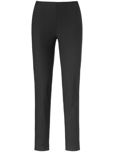 Enkellange comfortbroek pasvorm Sylvia Van Peter Hahn zwart