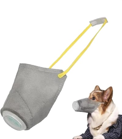 Hondenmuilkorf - Hondenmasker Puppy - Veilig Wandelen - Verstelbaar Comfort - Maat L - Grijs