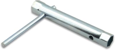 Bougiesleutel - Kruissleutel - Motoronderhoud - Dubbele Zeskant - 17-19 mm - Zilver